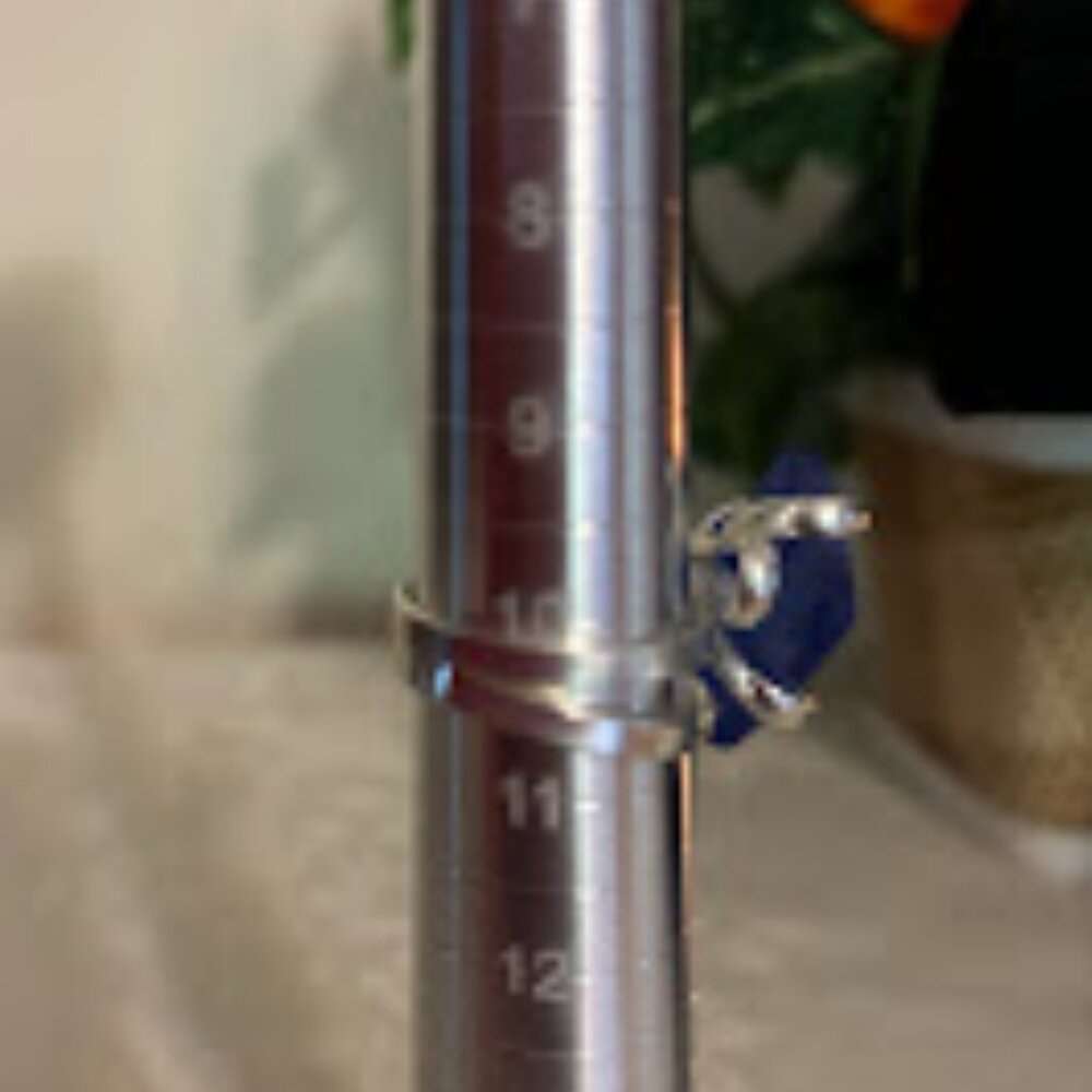 Beautiful Blue Color Cuff Bracelet and Ring (size 10) in Silver Tone - Picture 9 of 14